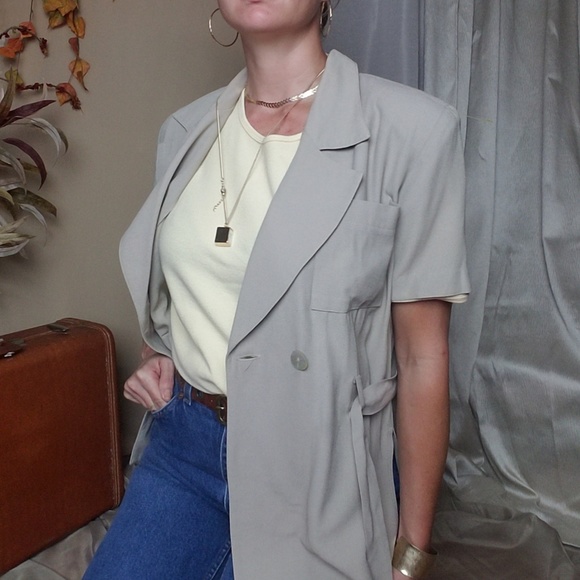 Vintage Blazer Beige Minimal Safari - Picture 7 of 8